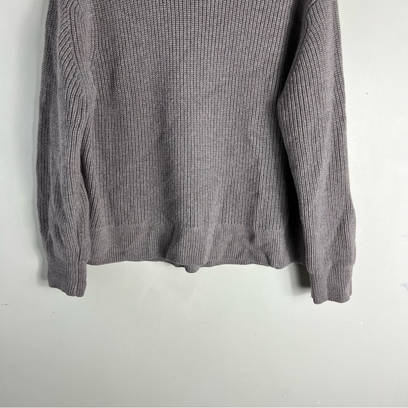 Aritzia Wilfred Montpellier Turtleneck Sweater 100% Merino Wool Medium Taupe - Picture 6 of 12